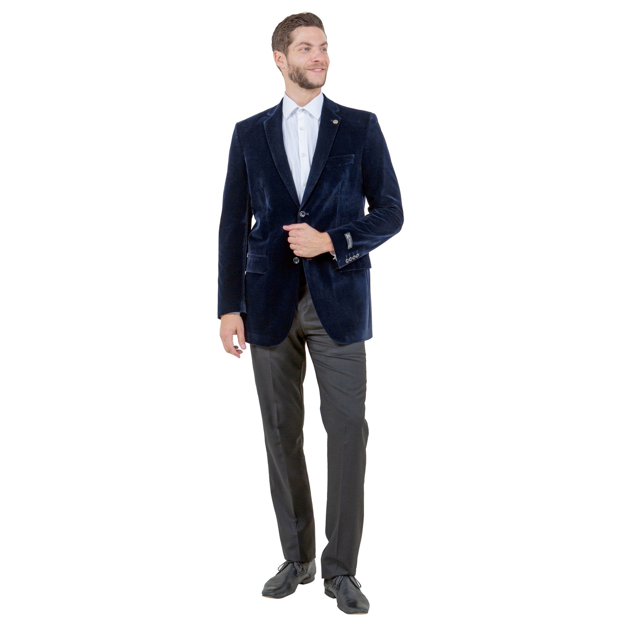 Men's Modern Fit Velvet Blazer Only - Bundle Bus