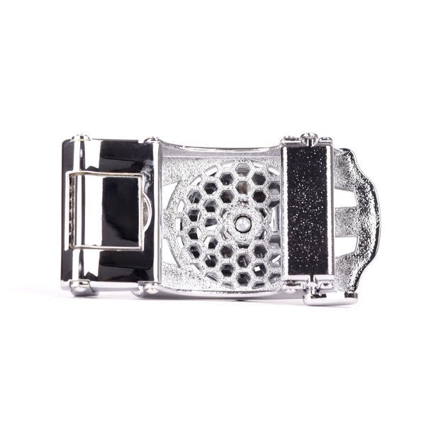 Men's Money Rotating Bling Ratchet Belt-MGLBB62-SIL - Bundle Bus