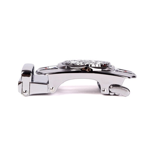 Men's Money Rotating Bling Ratchet Belt-MGLBB62-SIL - Bundle Bus