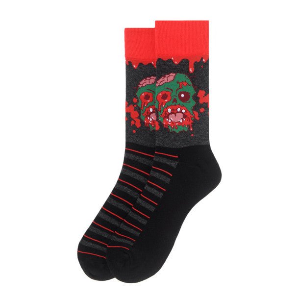 Men's Monster Novelty Socks - NVS19597-GRY - Bundle Bus