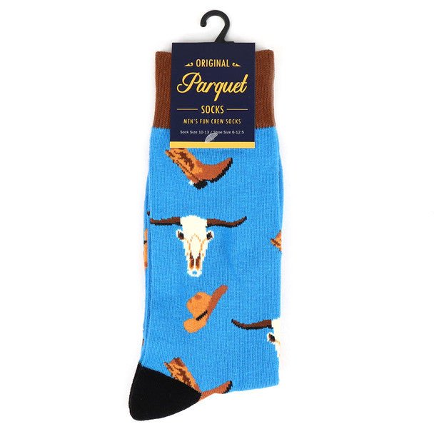 Men's Old West Novelty Socks - NVS19521-TQ - Bundle Bus