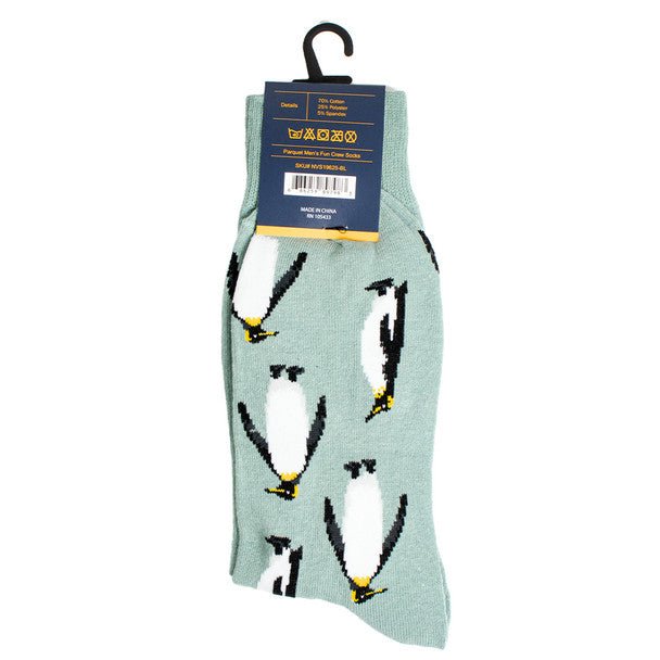 Men's Penguin Novelty Socks- NVS19625-BL - Bundle Bus
