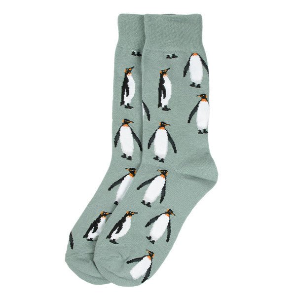 Men's Penguin Novelty Socks- NVS19625-BL - Bundle Bus