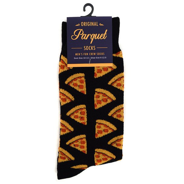 Men's Pepperoni Pizza Novelty Socks NVS1779-80 - Bundle Bus