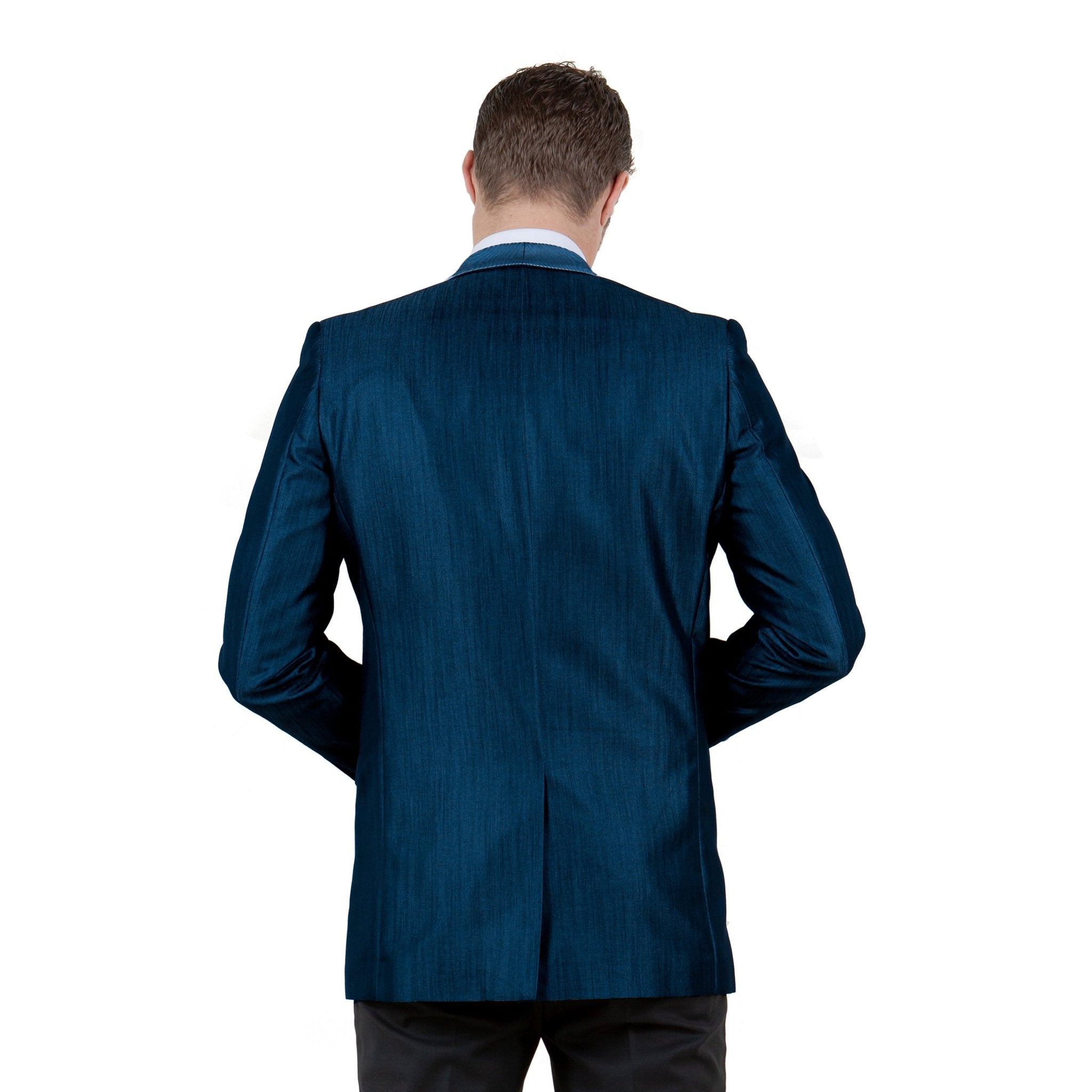 Men's Satin Textured Sport Coat Only - Bundle Bus