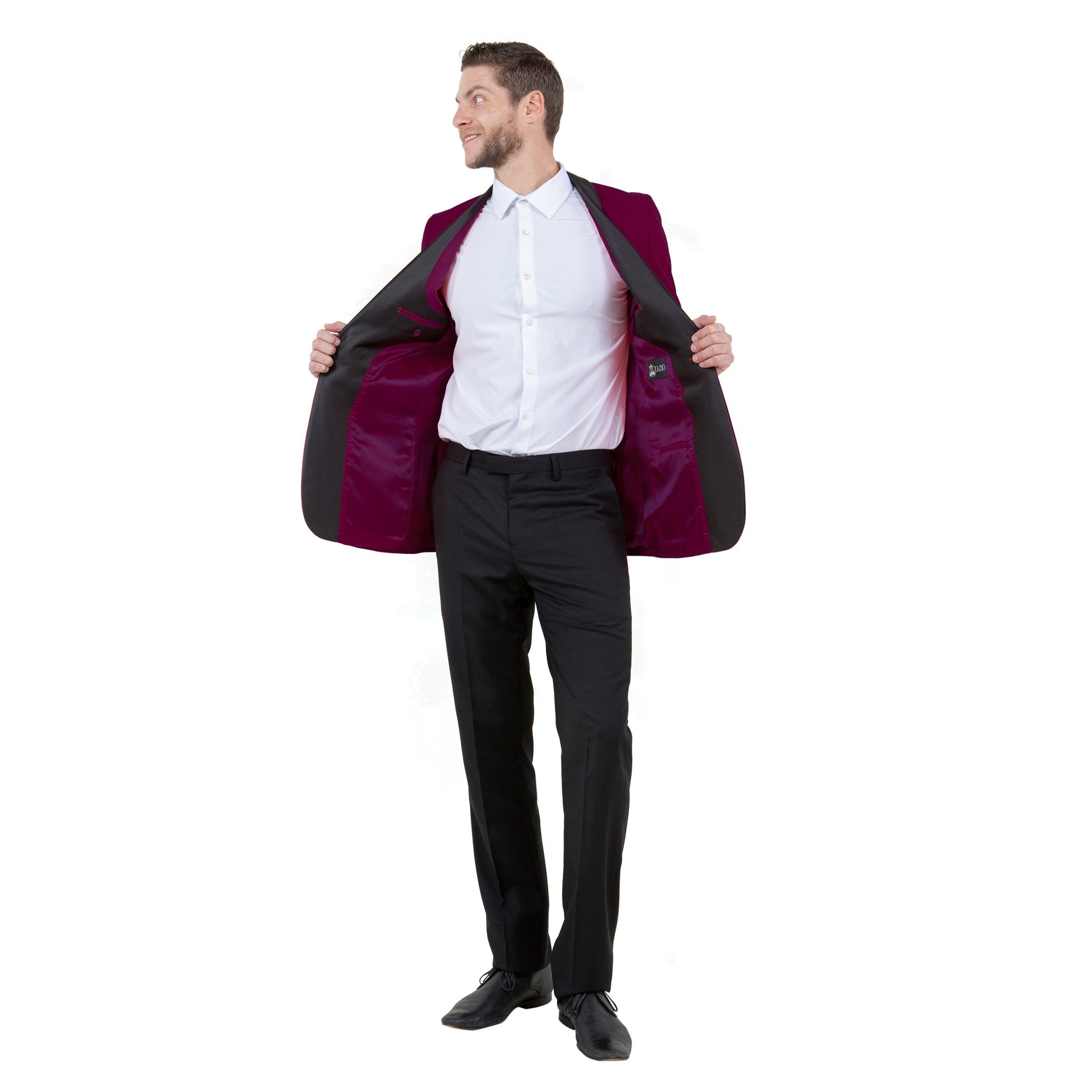 Men's Satin Textured Sport Coat Only - Bundle Bus