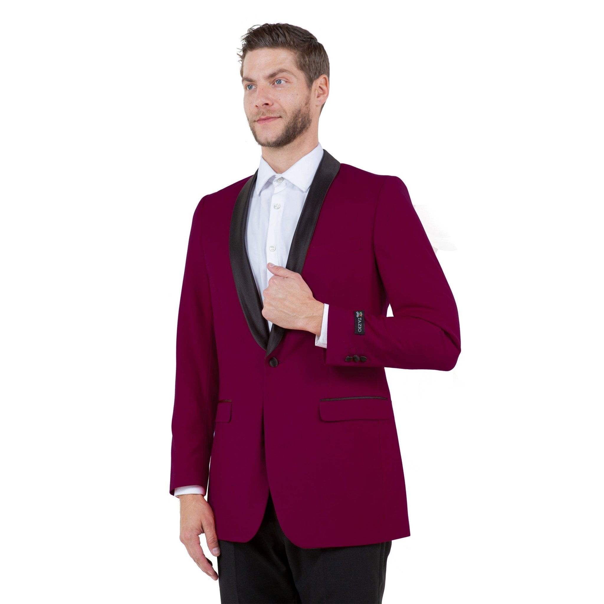 Men's Satin Textured Sport Coat Only - Bundle Bus