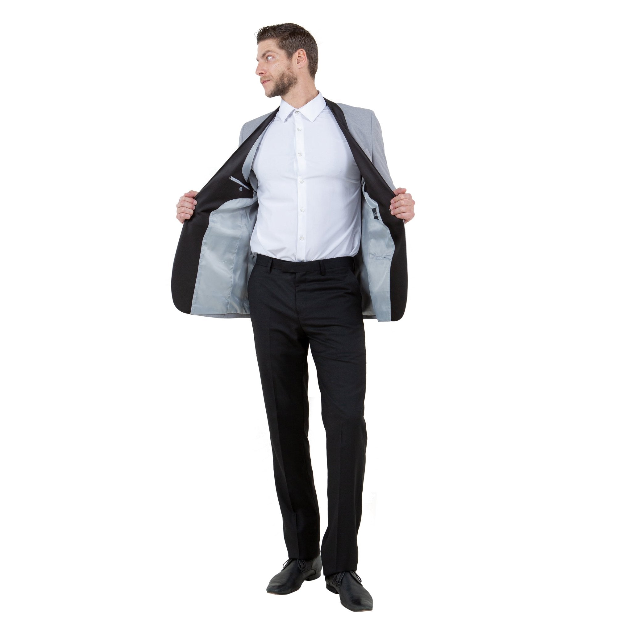 Men's Satin Textured Sport Coat Only - Bundle Bus