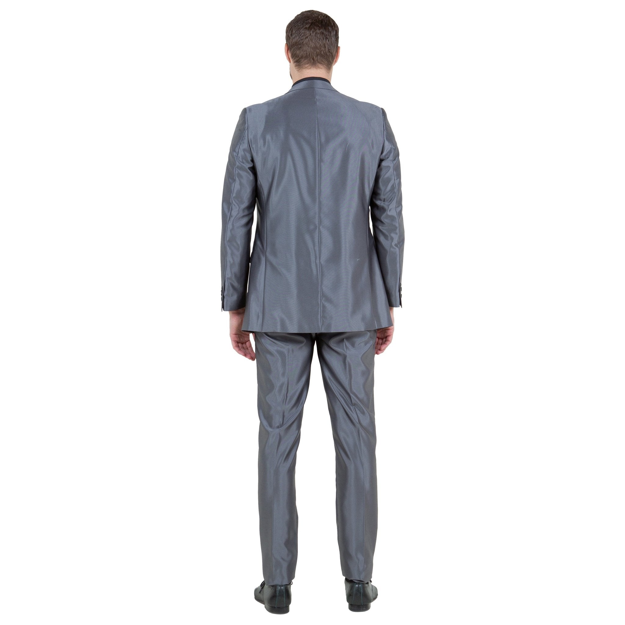Men's Sharskin Slim - Fit 3 - Piece Suit - Bundle Bus