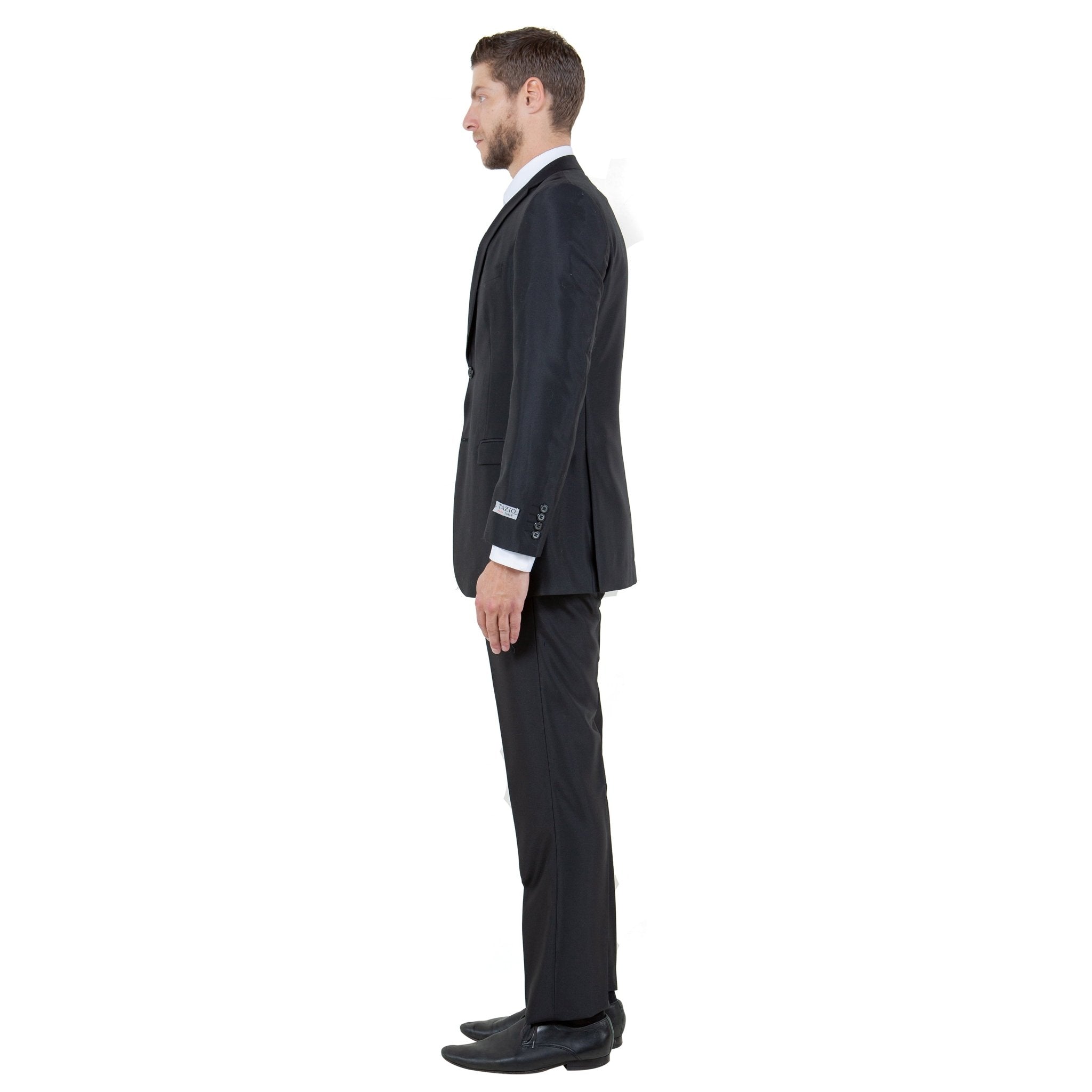 Men's Sharskin Slim - Fit 3 - Piece Suit - Bundle Bus