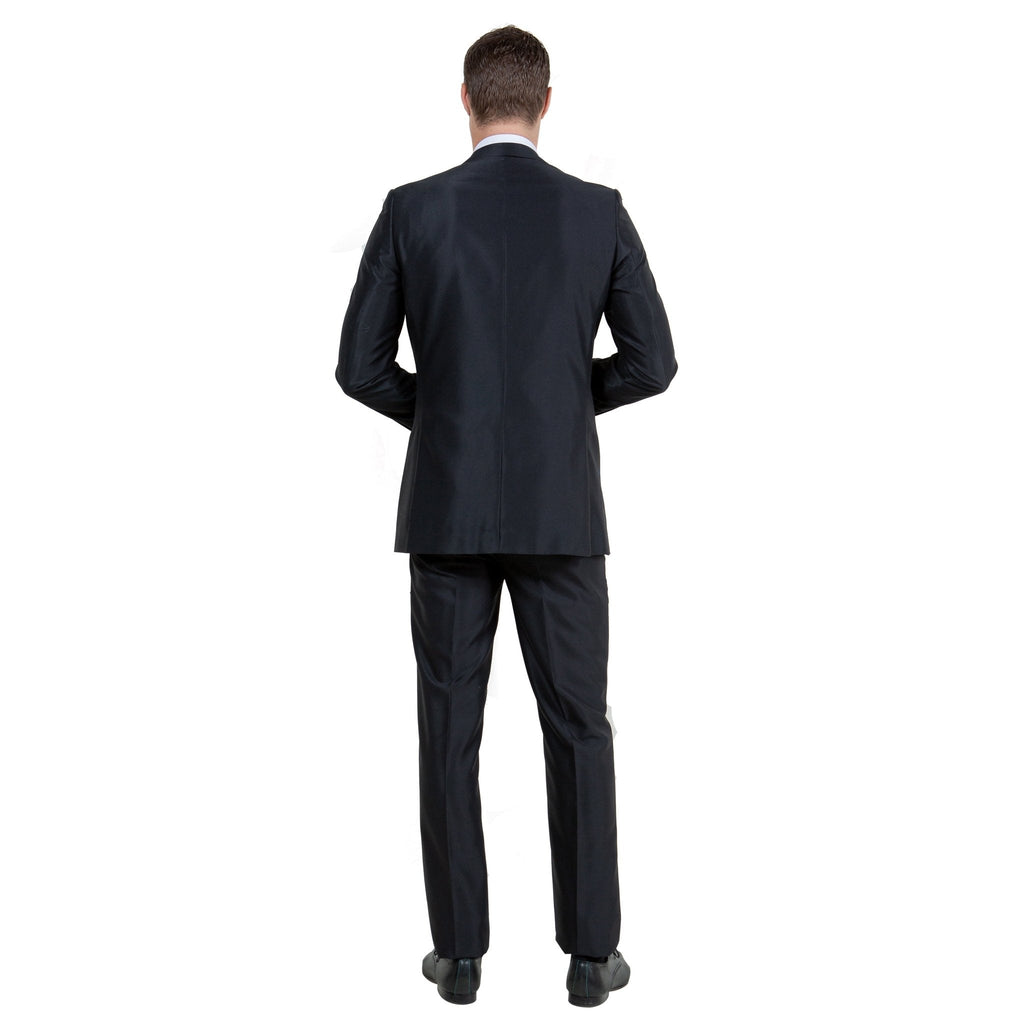 Men's Sharskin Slim - Fit 3 - Piece Suit - Bundle Bus