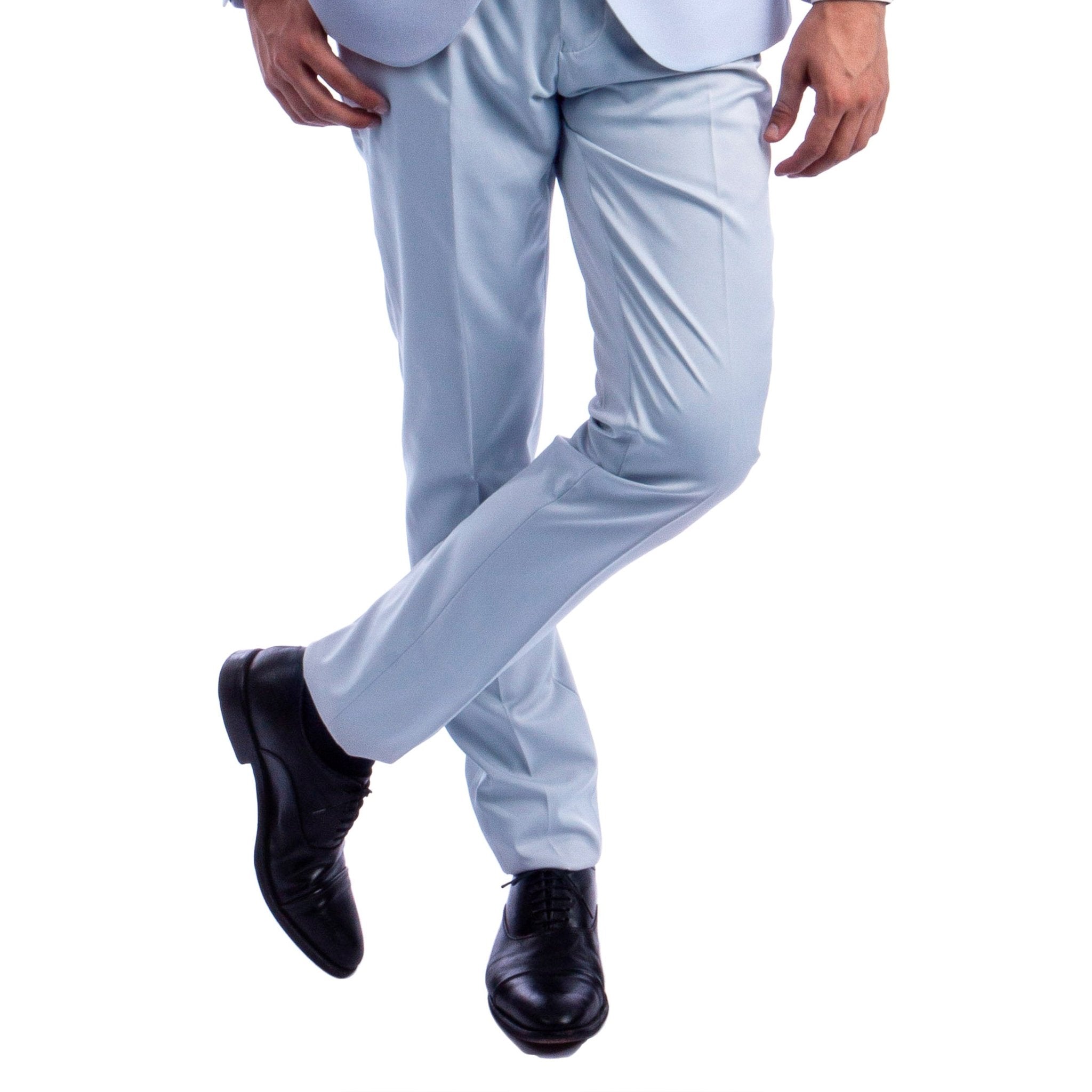 Men's Skinny - Fit 2pc Suit w/ Peak Lapel - Bundle Bus