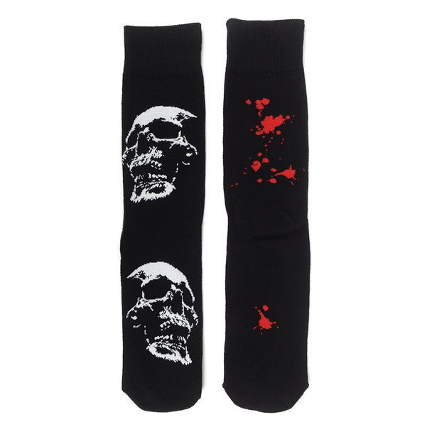 Men's Skull Novelty Socks - NVS19596-BK - Bundle Bus