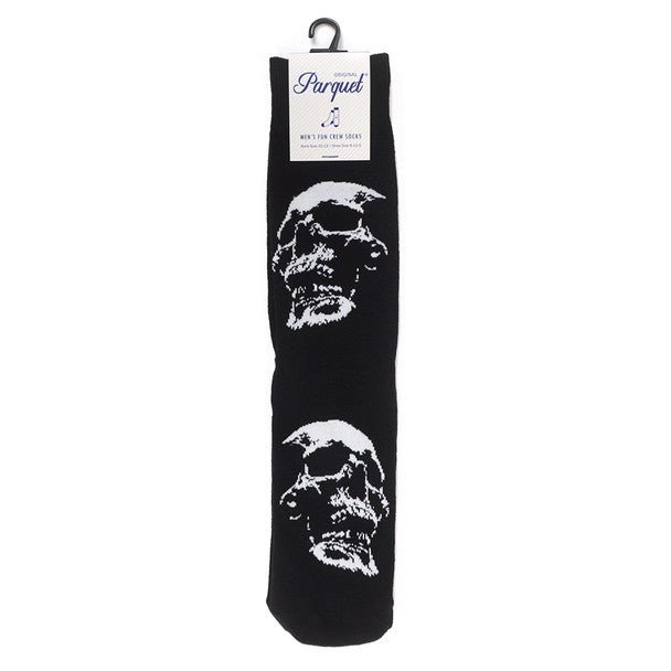 Men's Skull Novelty Socks - NVS19596-BK - Bundle Bus