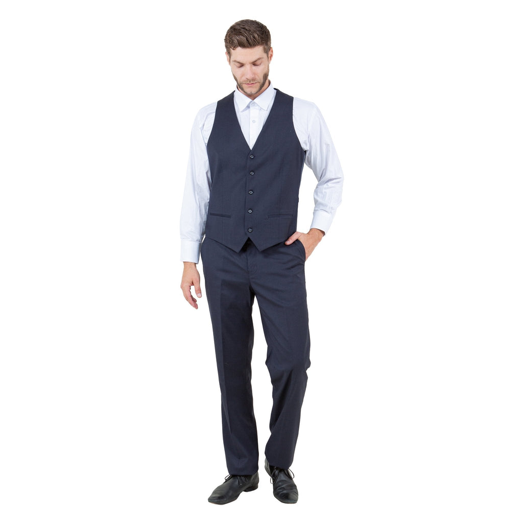 Men's Slim - Fit 3pc Suit, Notch Lapel - Bundle Bus