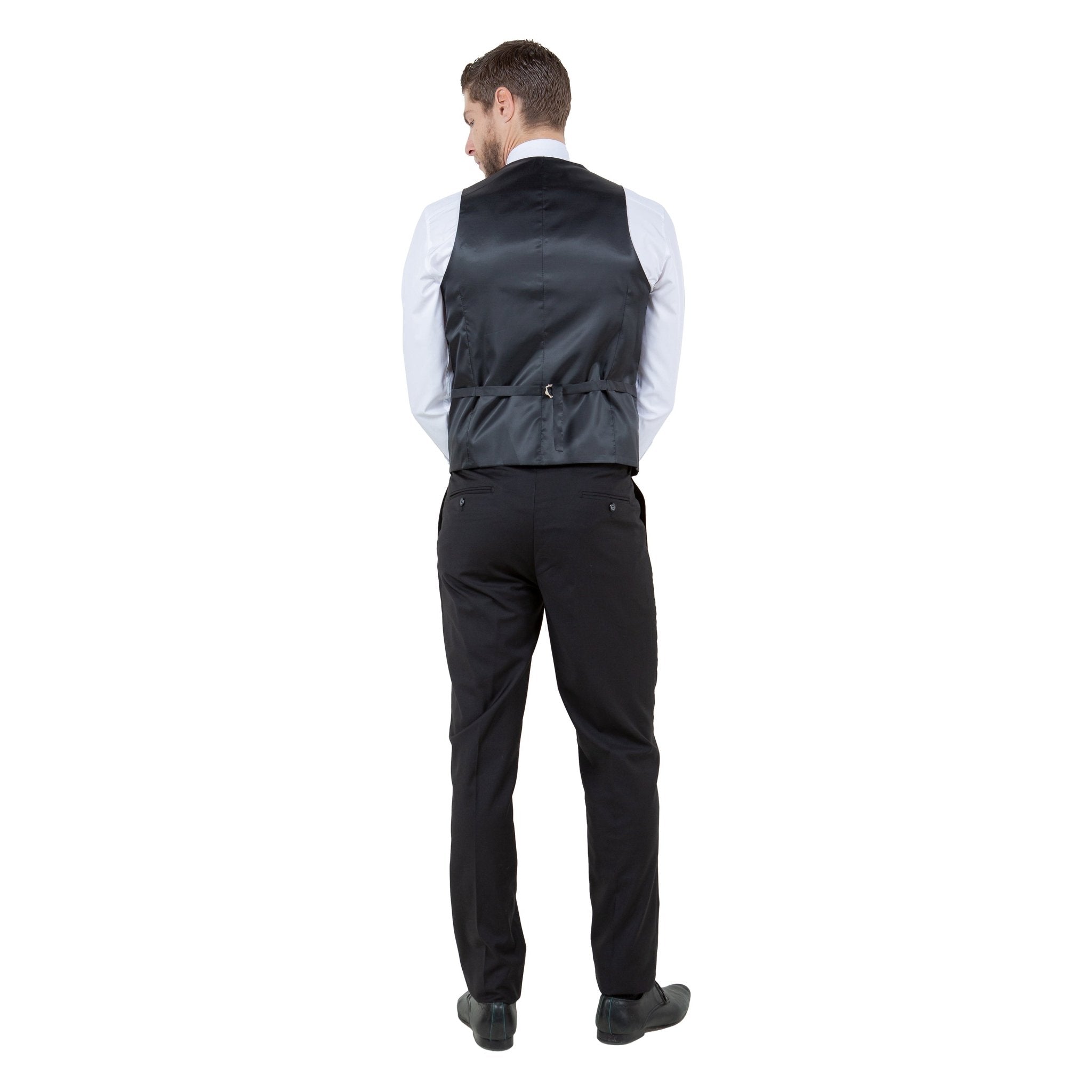 Men's Slim - Fit 3pc Suit, Notch Lapel - Bundle Bus