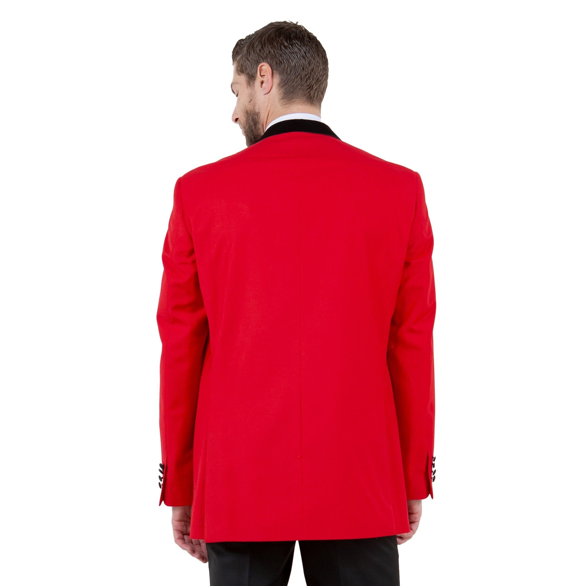 Men's Slim - Fit Tuxedo Sport Coat w/ Satin Notch Lapel - Bundle Bus