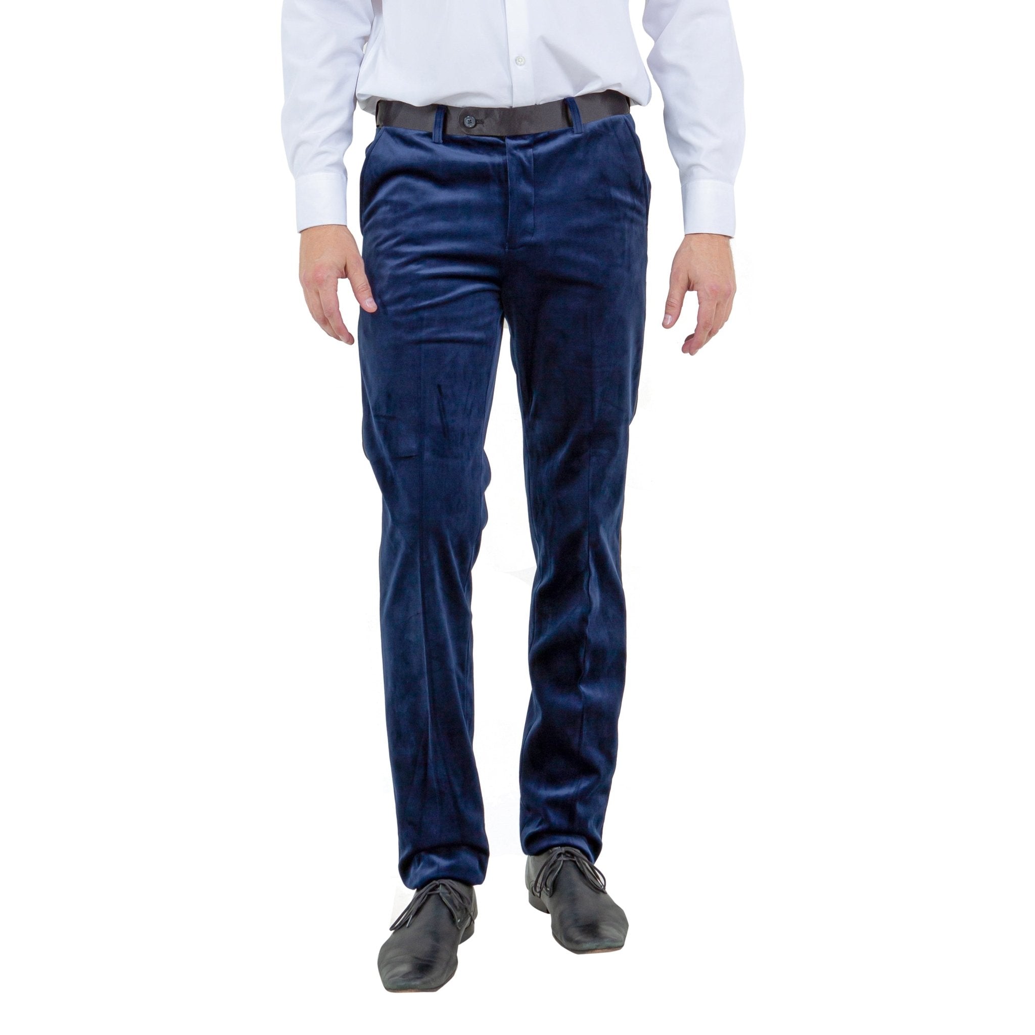 Men's Slim - fit Velvet Suits Separates, Pants - Bundle Bus