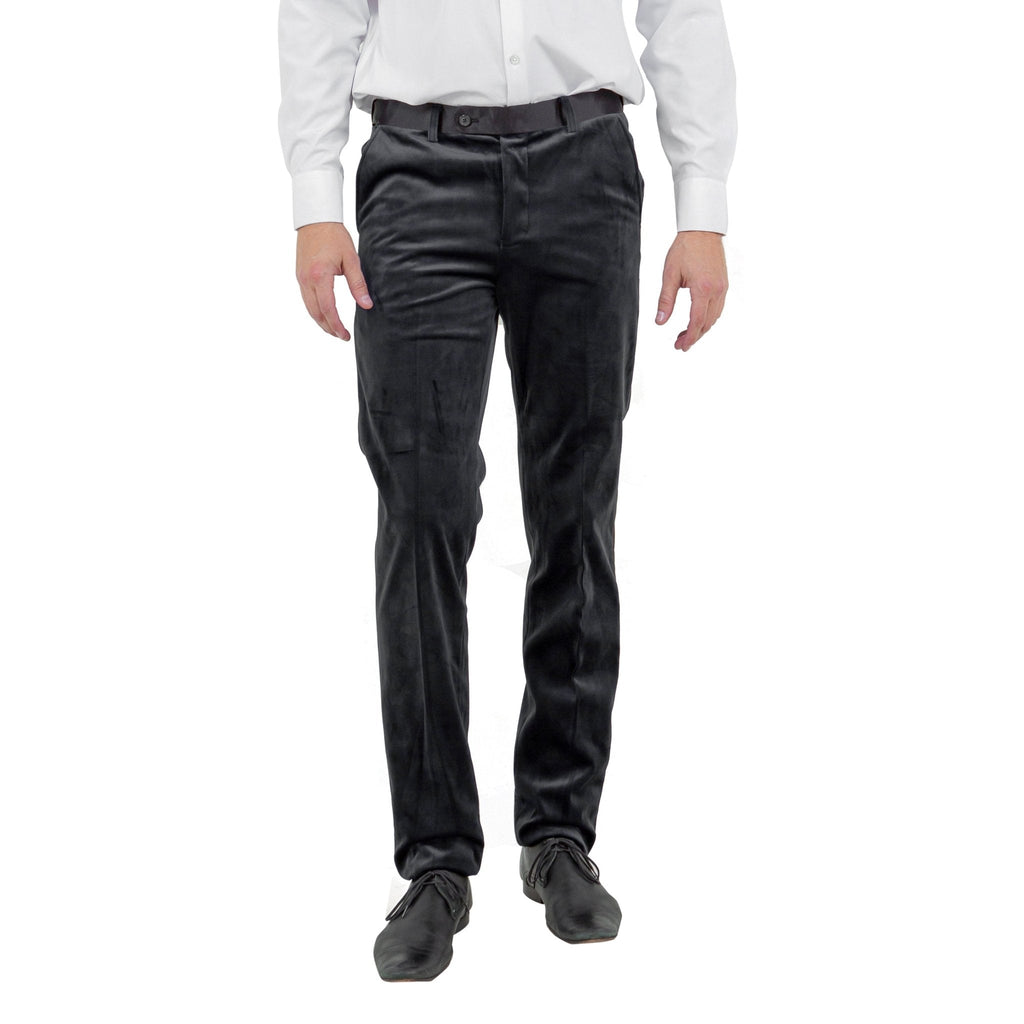 Men's Slim - fit Velvet Suits Separates, Pants - Bundle Bus
