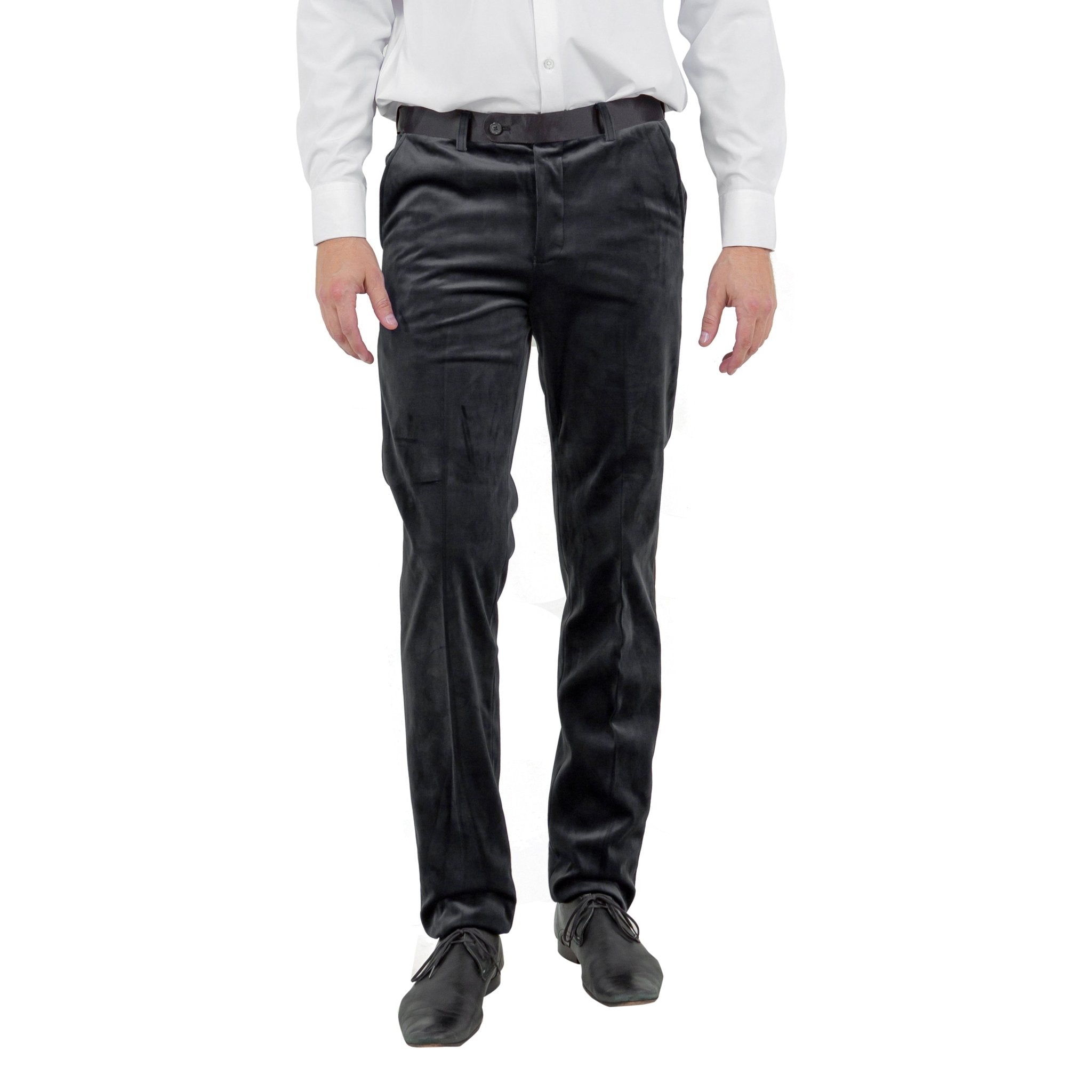 Men's Slim - fit Velvet Suits Separates, Pants - Bundle Bus