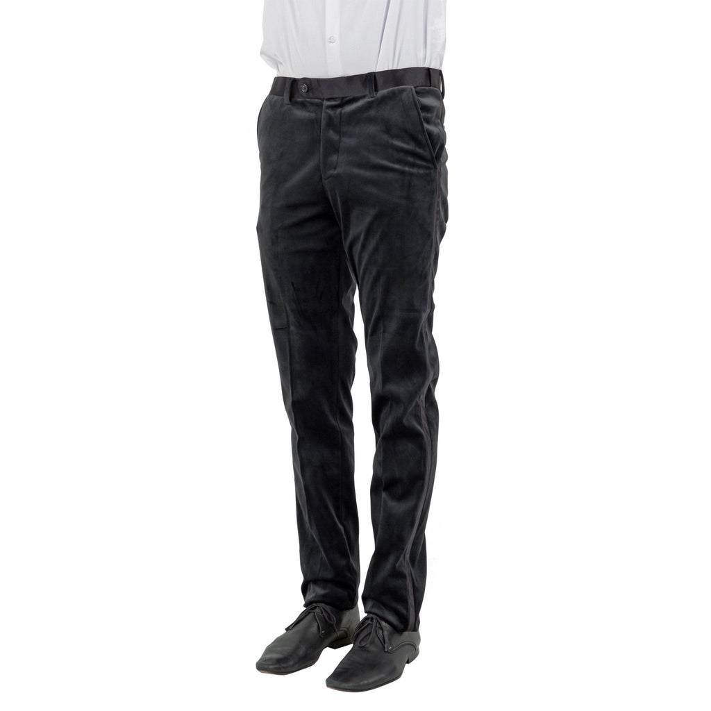 Men's Slim - fit Velvet Suits Separates, Pants - Bundle Bus