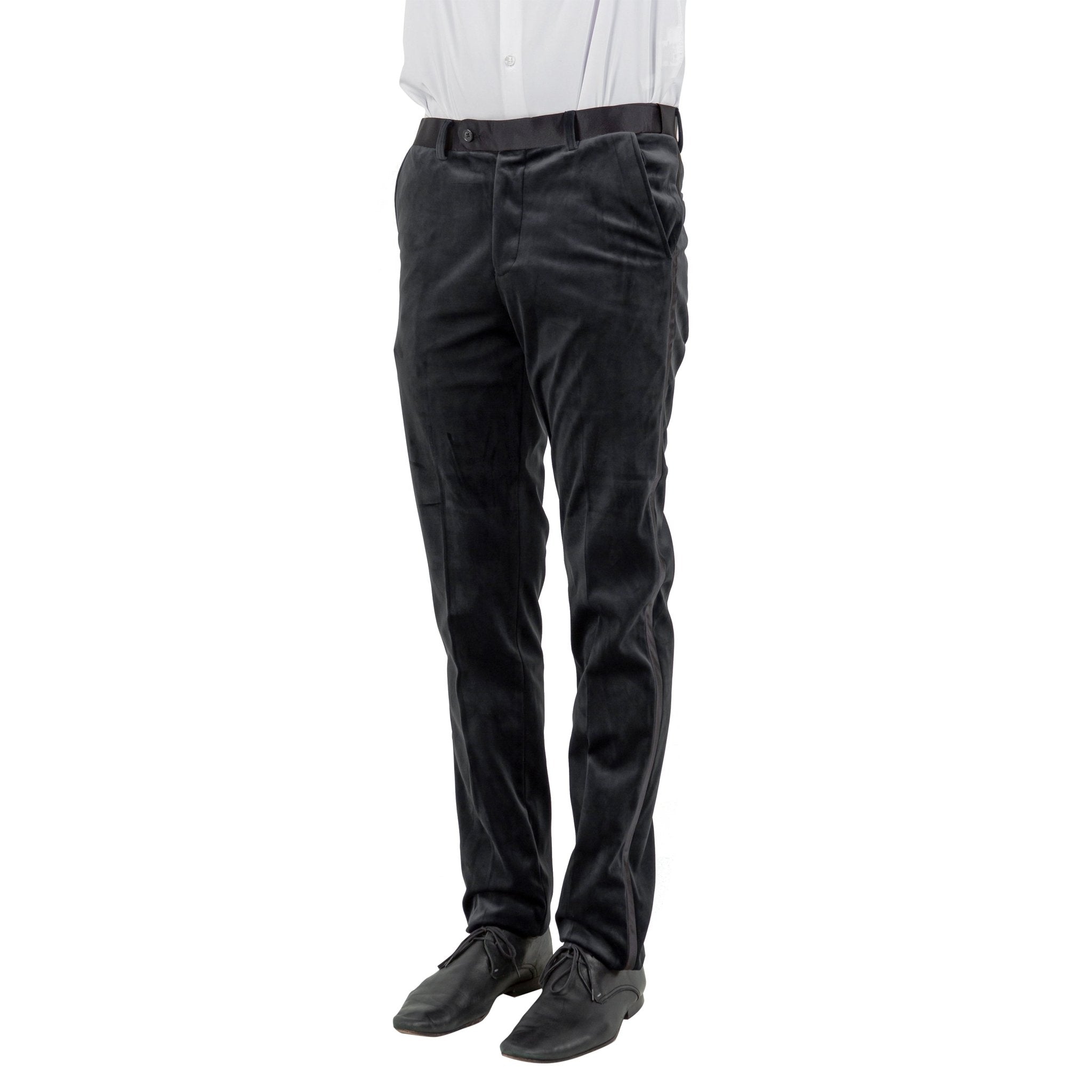 Men's Slim - fit Velvet Suits Separates, Pants - Bundle Bus