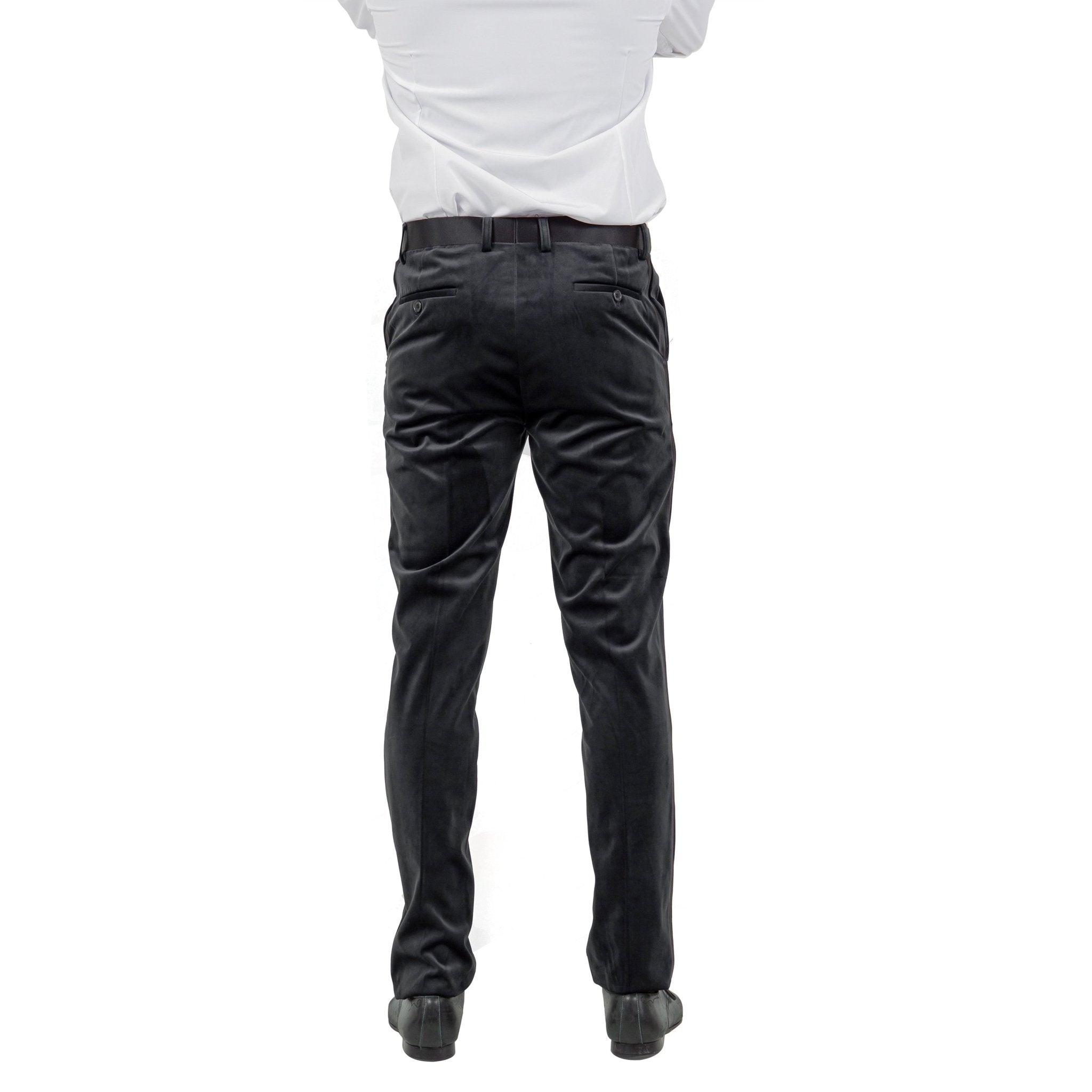 Men's Slim - fit Velvet Suits Separates, Pants - Bundle Bus