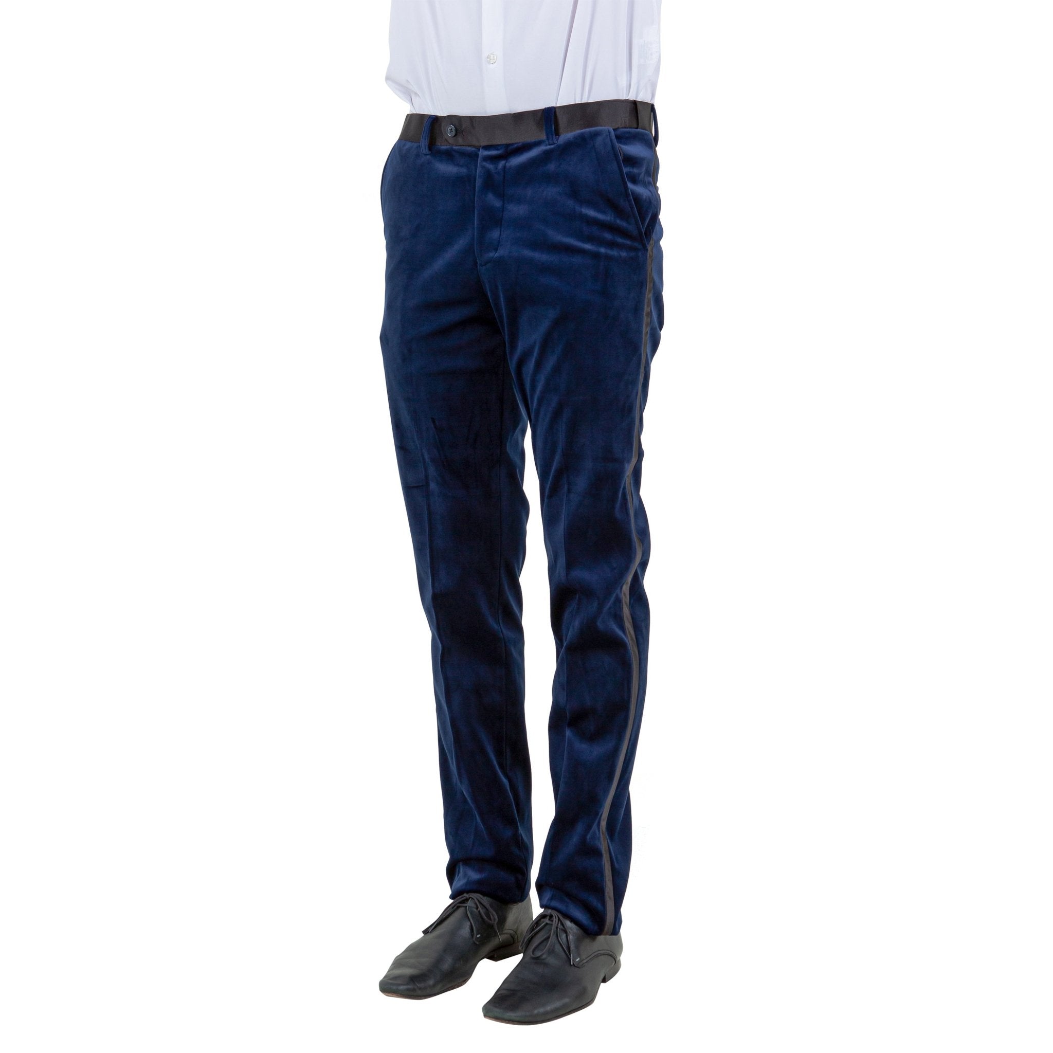 Men's Slim - fit Velvet Suits Separates, Pants - Bundle Bus