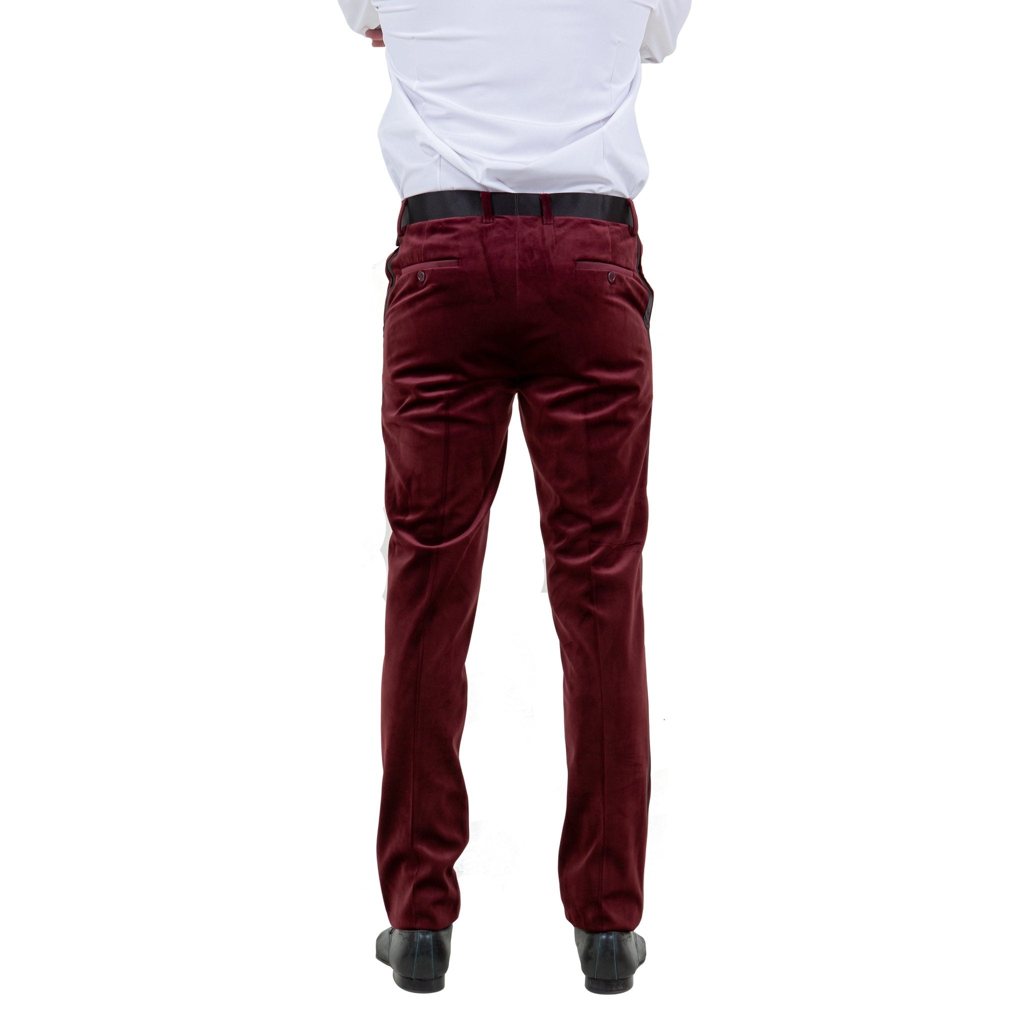 Men's Slim - fit Velvet Suits Separates, Pants - Bundle Bus