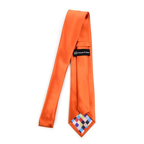 Men's Solid Color Premium Quality Formal Ties with Decorative Tipping - MPW7308 - Bundle Bus