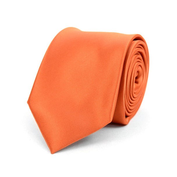 Men's Solid Color Premium Quality Formal Ties with Decorative Tipping - MPW7308 - Bundle Bus