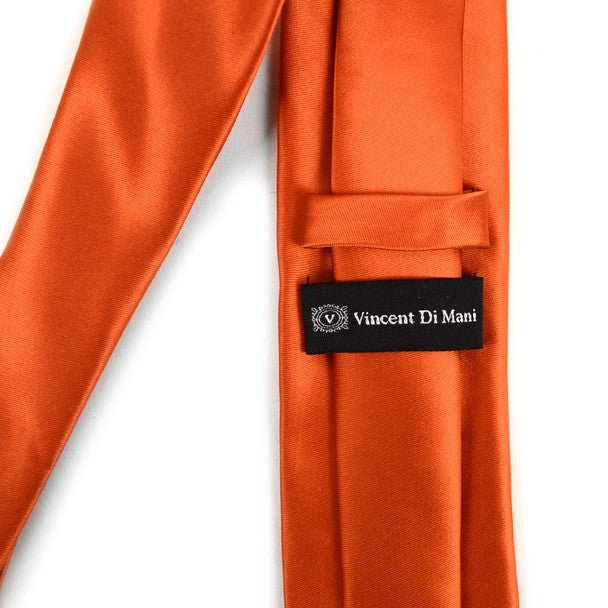 Men's Solid Color Premium Quality Formal Ties with Decorative Tipping - MPW7308 - Bundle Bus