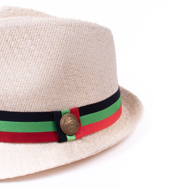 Men's S/S Pan African Flag Banded Fashion Fedora Hat - FSS17130 - Bundle Bus