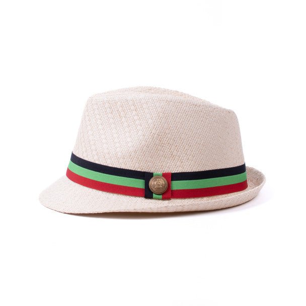 Men's S/S Pan African Flag Banded Fashion Fedora Hat - FSS17130 - Bundle Bus