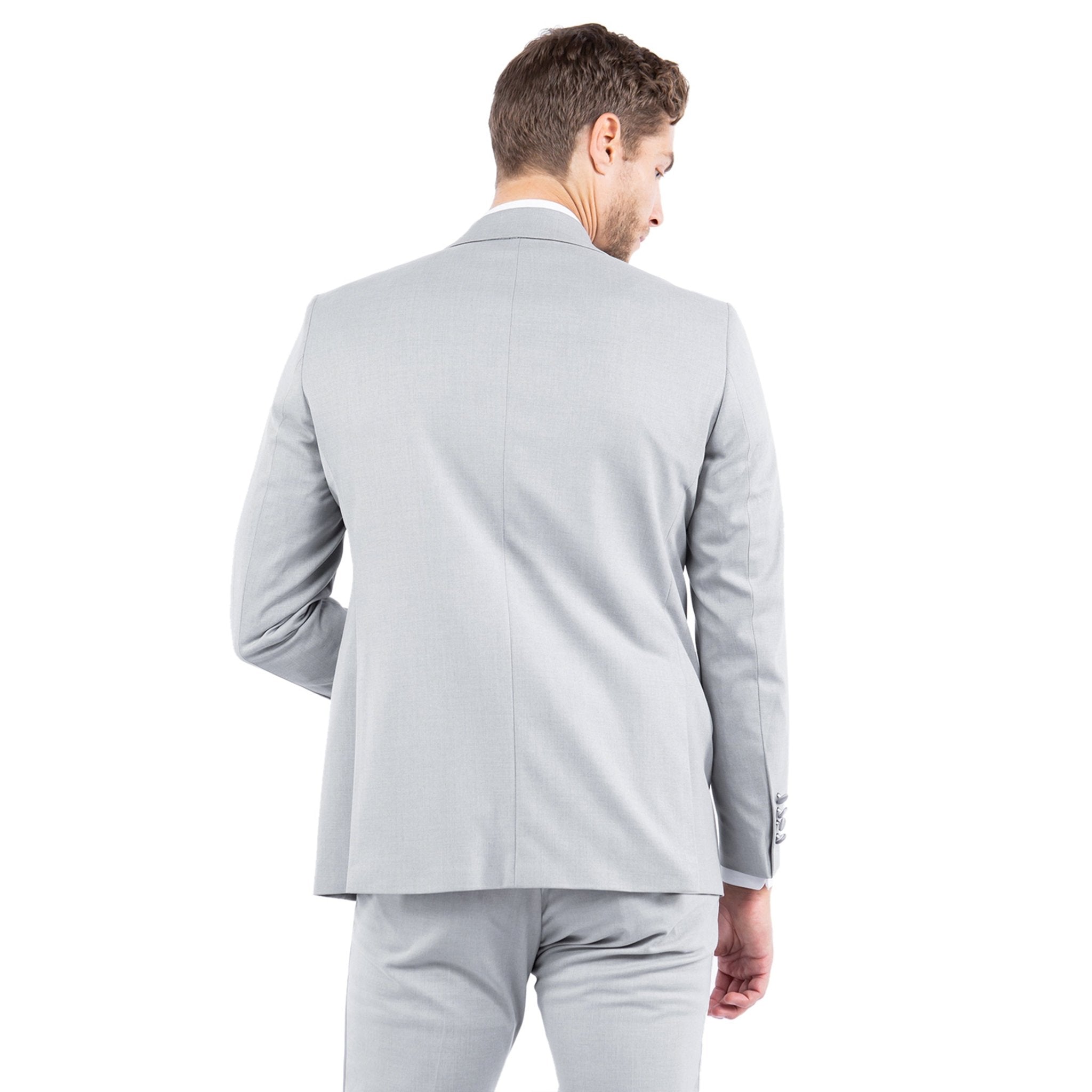 Men's Tailored - Fit Suits Separates Tuxedo Jacket w/ Notch Lapel - Bundle Bus