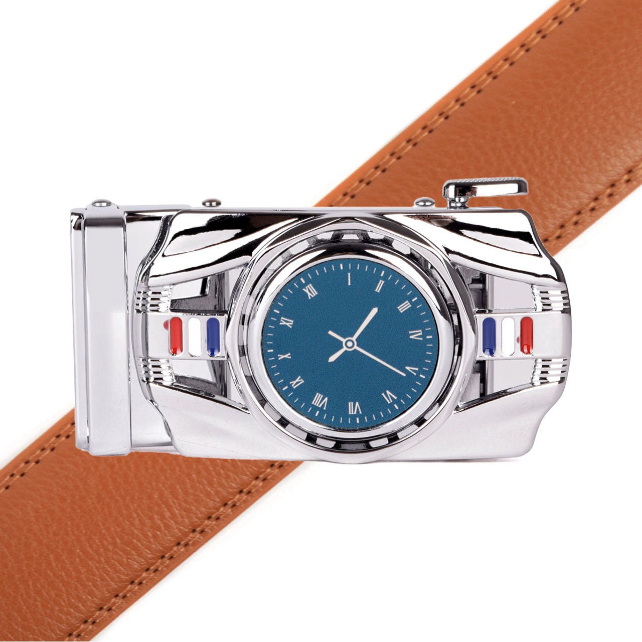 Men's Watch Rotating Ratchet Belt -MGLBB55-SIL - Bundle Bus