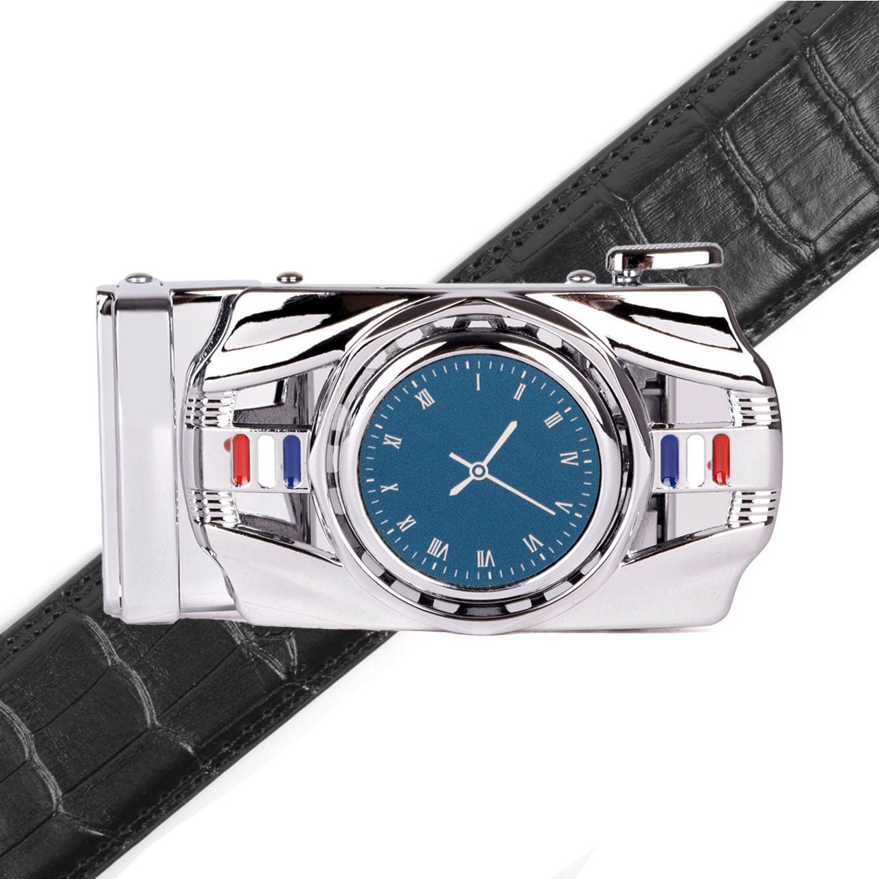Men's Watch Rotating Ratchet Belt -MGLBB55-SIL - Bundle Bus