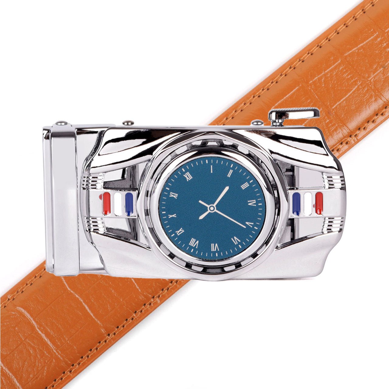 Men's Watch Rotating Ratchet Belt -MGLBB55-SIL - Bundle Bus