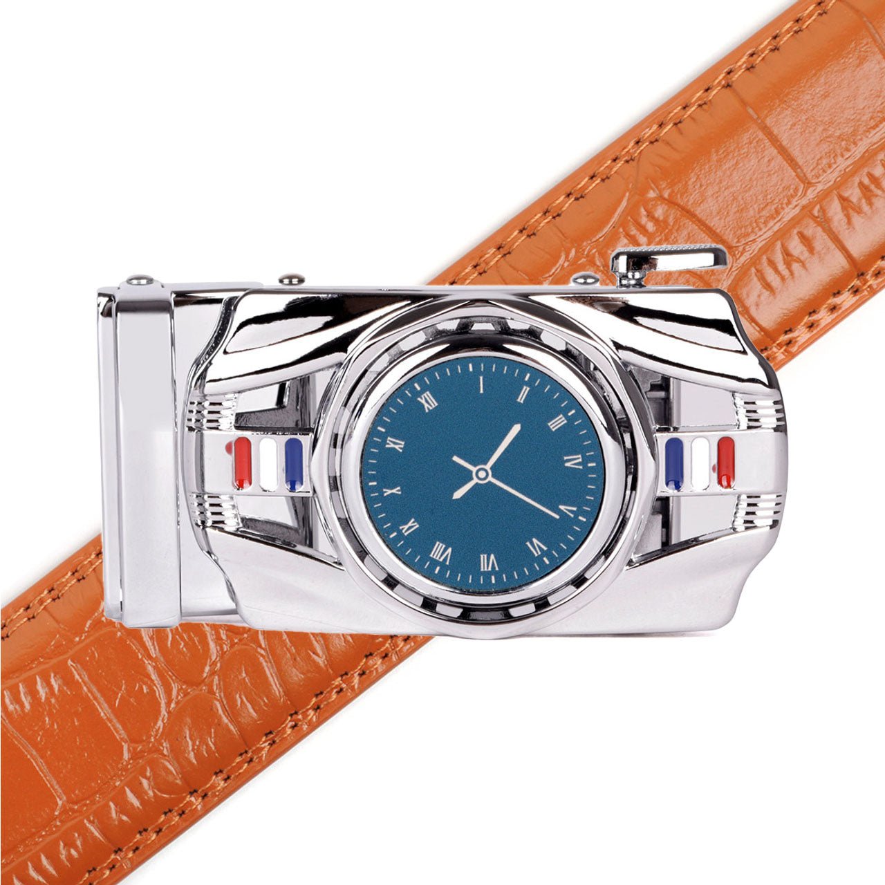Men's Watch Rotating Ratchet Belt -MGLBB55-SIL - Bundle Bus