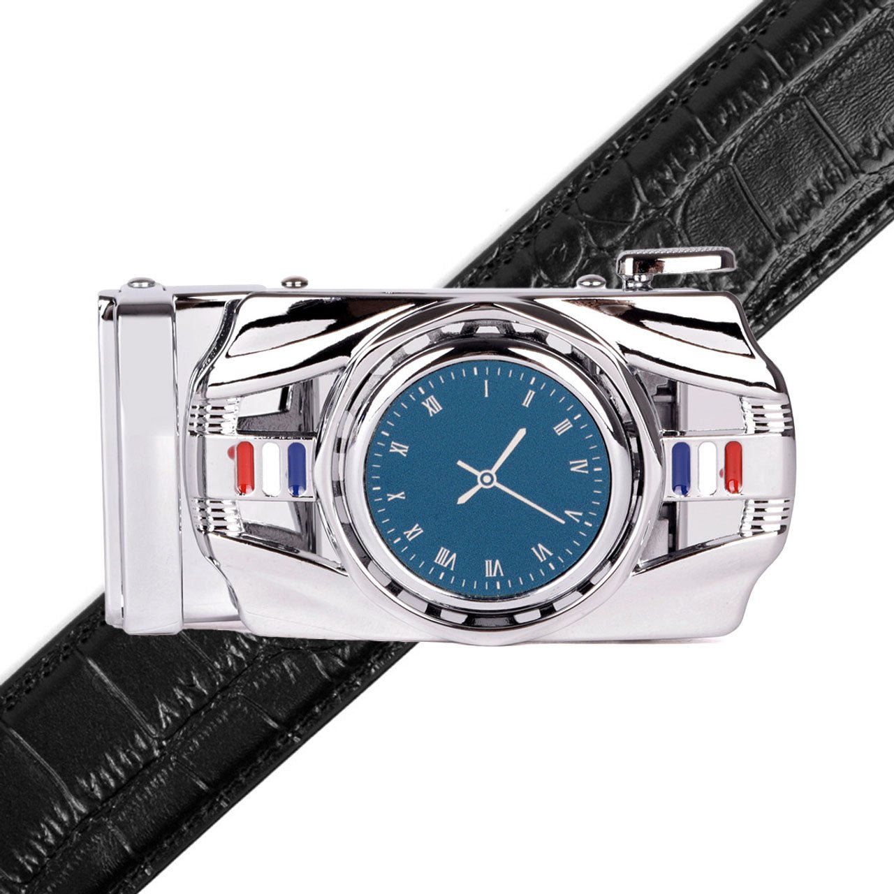 Men's Watch Rotating Ratchet Belt -MGLBB55-SIL - Bundle Bus